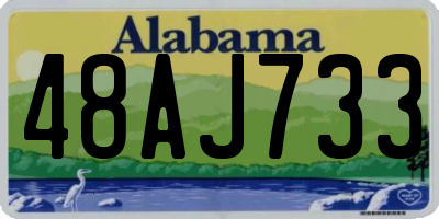AL license plate 48AJ733