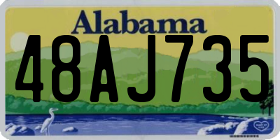 AL license plate 48AJ735