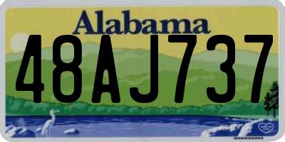 AL license plate 48AJ737