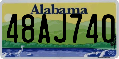 AL license plate 48AJ740