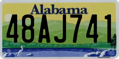 AL license plate 48AJ741