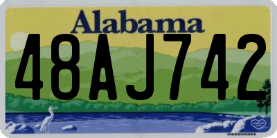 AL license plate 48AJ742