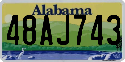 AL license plate 48AJ743