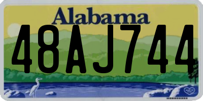 AL license plate 48AJ744