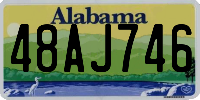 AL license plate 48AJ746