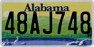 AL license plate 48AJ748