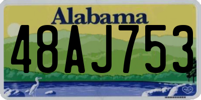 AL license plate 48AJ753