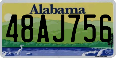 AL license plate 48AJ756