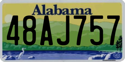 AL license plate 48AJ757