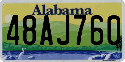 AL license plate 48AJ760