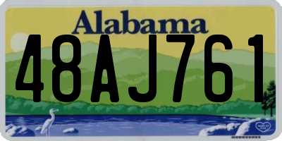 AL license plate 48AJ761