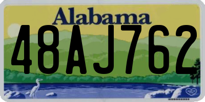 AL license plate 48AJ762