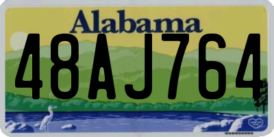 AL license plate 48AJ764