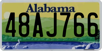 AL license plate 48AJ766