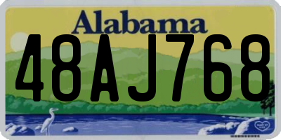 AL license plate 48AJ768