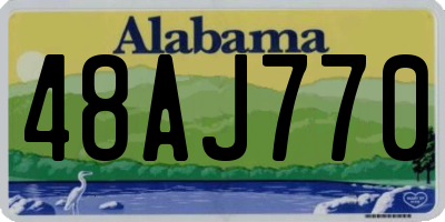AL license plate 48AJ770