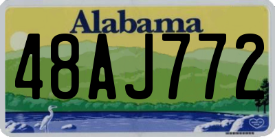 AL license plate 48AJ772