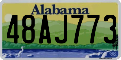 AL license plate 48AJ773