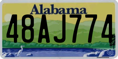 AL license plate 48AJ774