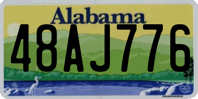 AL license plate 48AJ776