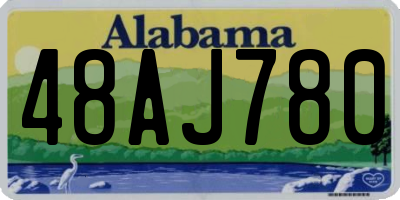 AL license plate 48AJ780