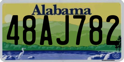 AL license plate 48AJ782