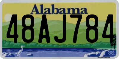AL license plate 48AJ784