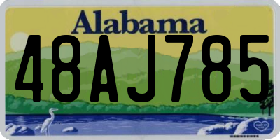AL license plate 48AJ785