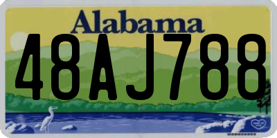 AL license plate 48AJ788