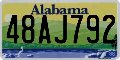 AL license plate 48AJ792