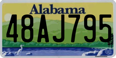 AL license plate 48AJ795