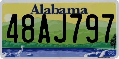 AL license plate 48AJ797