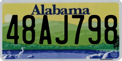 AL license plate 48AJ798