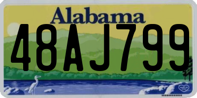 AL license plate 48AJ799