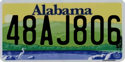 AL license plate 48AJ806