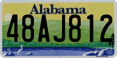 AL license plate 48AJ812