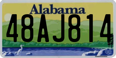 AL license plate 48AJ814