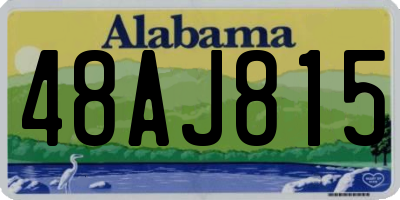 AL license plate 48AJ815