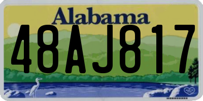 AL license plate 48AJ817