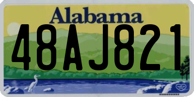 AL license plate 48AJ821