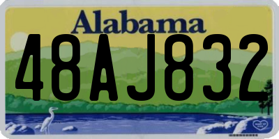 AL license plate 48AJ832
