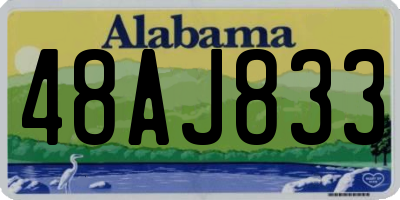 AL license plate 48AJ833