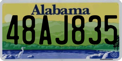 AL license plate 48AJ835