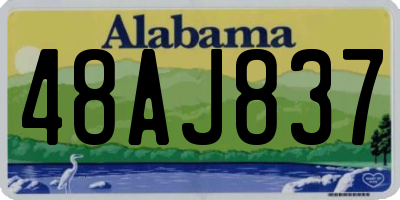 AL license plate 48AJ837