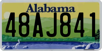 AL license plate 48AJ841