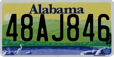 AL license plate 48AJ846
