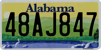 AL license plate 48AJ847