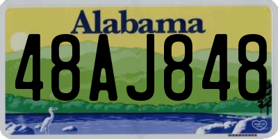 AL license plate 48AJ848