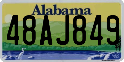 AL license plate 48AJ849