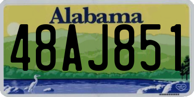 AL license plate 48AJ851